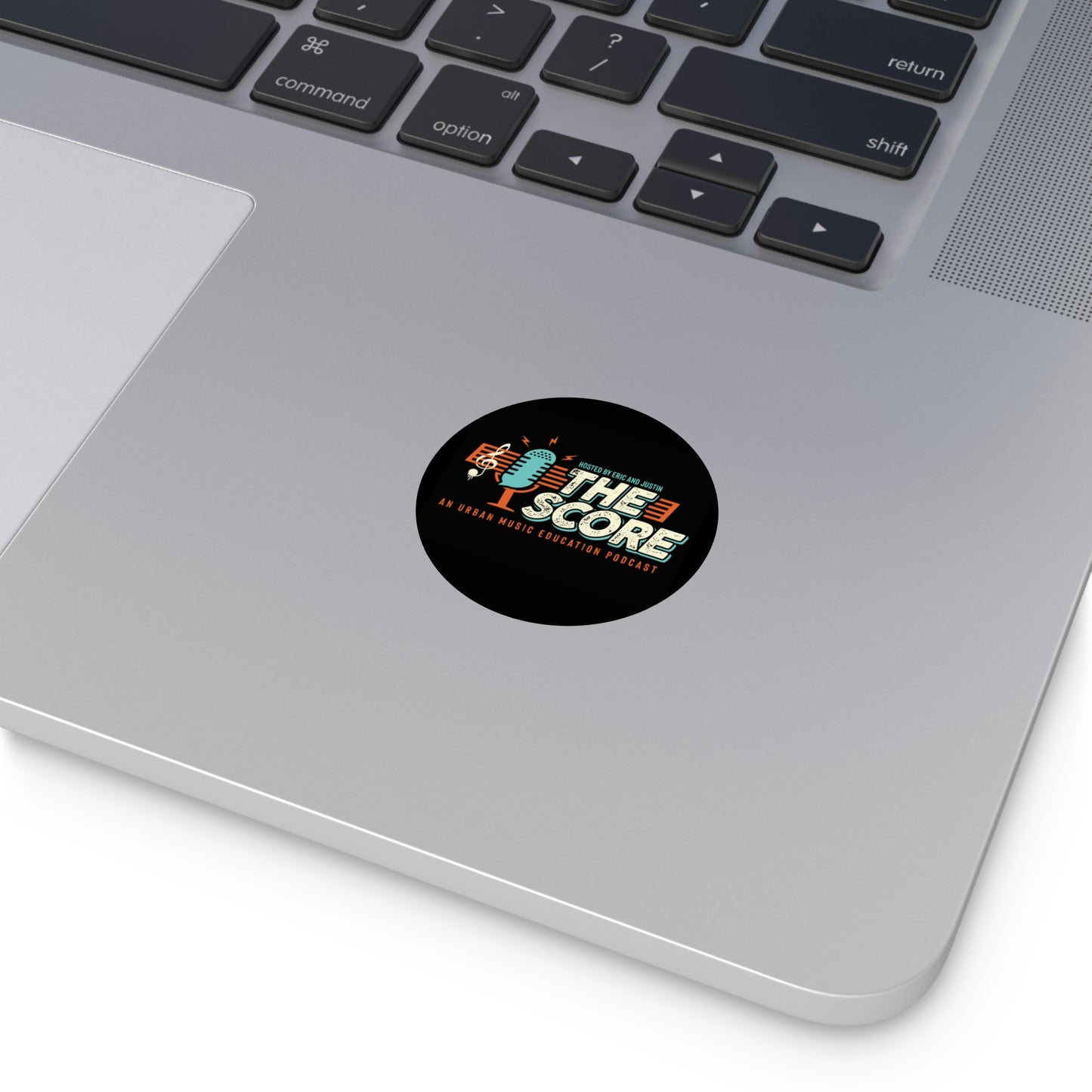 The Score Podcast Round Vinyl Stickers